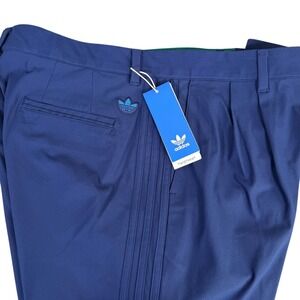NEW Adidas Originals Twistknit Pleated Golf Shorts Night Indigo JH3889 Mens 34
